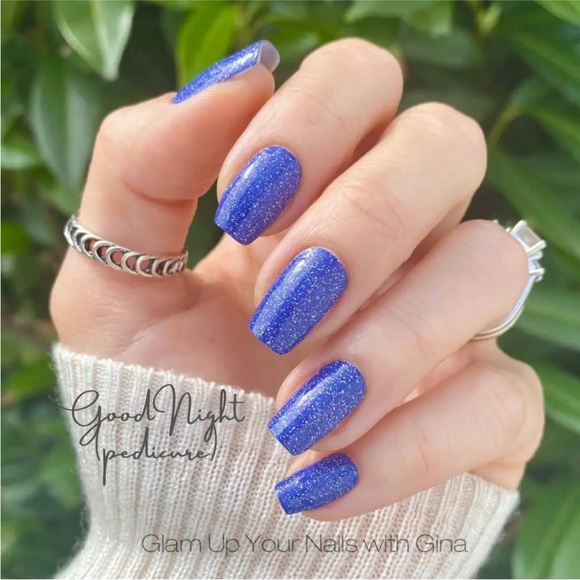 *Retired* Color Street: Good Night (Pedicure) | Indigo Purple Blue Sparkle - Picture 2 of 12